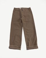 Oni Denim 207-HOX-BRK - 13oz "Brown Khaki" Sulfur Dyed Heavy Oxford Baker Pants