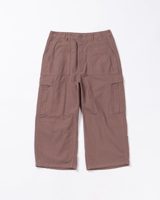 Anachronorm COTTON SUEDE WIDE BAKER 6P PANTS PINK BEIGE