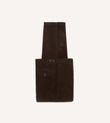 Drake's Brown Cotton Corduroy Field Games Trousers