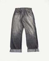 Full Count 0105BKSSHW - 11.5oz "Super Smooth" Black Selvedge Denim Dartford Jeans
