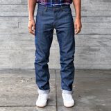 Epaulet Rivet Jean Cone Mills 14oz Vintage Blue Denim