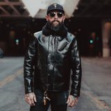 Y'2 Leather Y'2 x Snake Oil Provisions Horsehide N-1 Rider Jacket Black