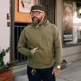 RRL Garment-Dyed Fleece Hoodie