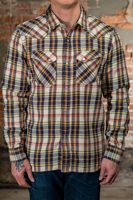 The Flat Head FN-SNW-014L Check Flannel Western Shirt