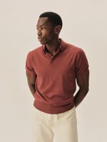 Buck Mason Oxblood Como Cashmere Polo